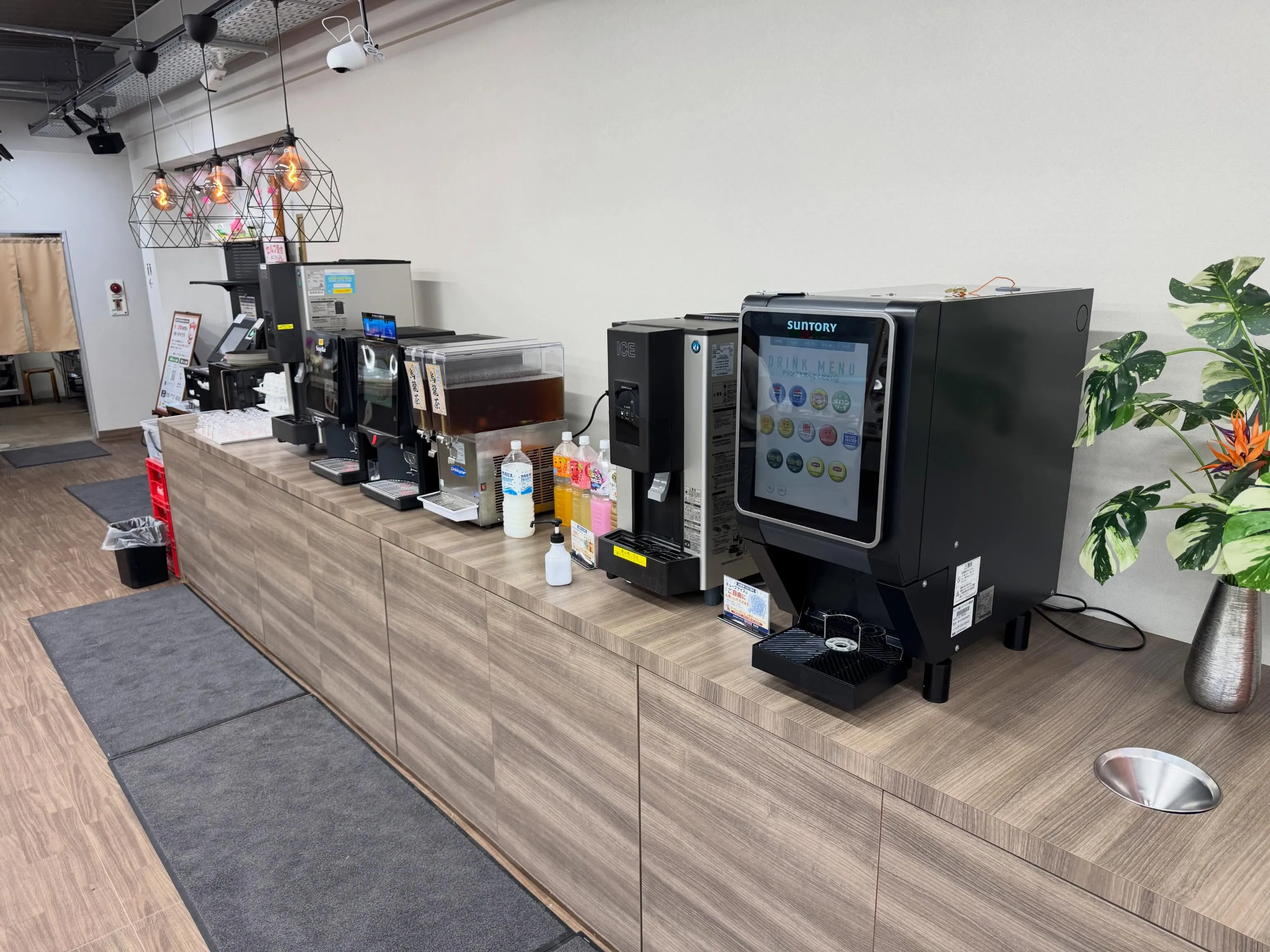 新ドリンクバー設置完了！